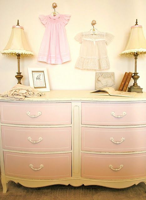 The Cottage Market: Week in Review Girl Dresser, Shabby Chic Dressers, Pink Dresser, Dresser Ideas, Pink Furniture, Chalk Paint Ideas, Shabby Chic Dresser, Painted Furniture Ideas, Daughters Room