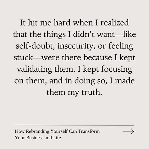 Your reality is shaped by what you choose to focus on. 🔥💓 Ready to rebrand yourself and take control of your business? 👉 Swipe to read more. #womeninbusiness #entrepreneurlifestyle #businesscoachforwomen #consultantlife #businessstrategy #femaleentrepreneur #motivationforsuccess #onlinebusinessgrowth #womenempowerment #womensupportingwomen #femalepreneurship Rebranding Yourself, Personal Rebrand, Women Entrepreneurs, Entrepreneur Lifestyle, Feeling Stuck, Take Control, Female Entrepreneur, Business Strategy, Coaching Business