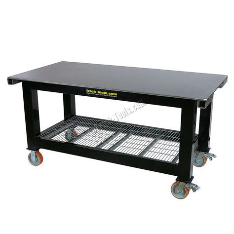 Metal Work Bench Ideas, Welding Tables Ideas, Metal Workbench, Welding Table Plans, Metal Work Bench, Fabrication Table, Welding Bench, Workbench Organization, Welding Table Diy