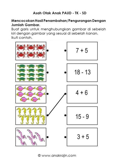 Latihan Soal Tk Besar - Guru Ilmu Sosial Soal Tk, Comparing Numbers Worksheet, Math For Kindergarten, Math Spiral Review, Subtraction Kindergarten, Spiral Math, Kindergarten Addition Worksheets, Worksheets For Grade 3, Addition And Subtraction Worksheets