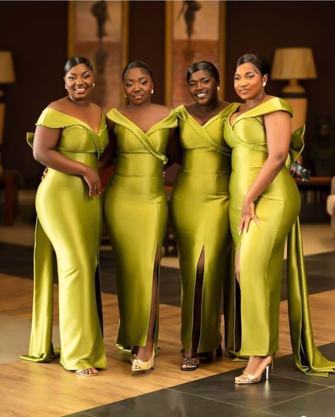 Bridesmaid Gown Satin, Materials Gown Style, Maid Of Honor's Outfit, Braidsmaid Dresses, Latest Bridesmaid Dresses, African Bridesmaid Dresses, Designer Bridesmaid Dresses, Dinner Dress Classy, African Lace Dresses