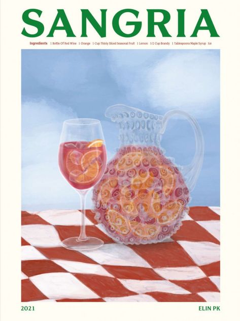 Sangria Drink, Drink Poster, Nordic Decor, Fruit In Season, Negroni, Aperol Spritz, Arte Animal, Posters And Prints, Custom Posters