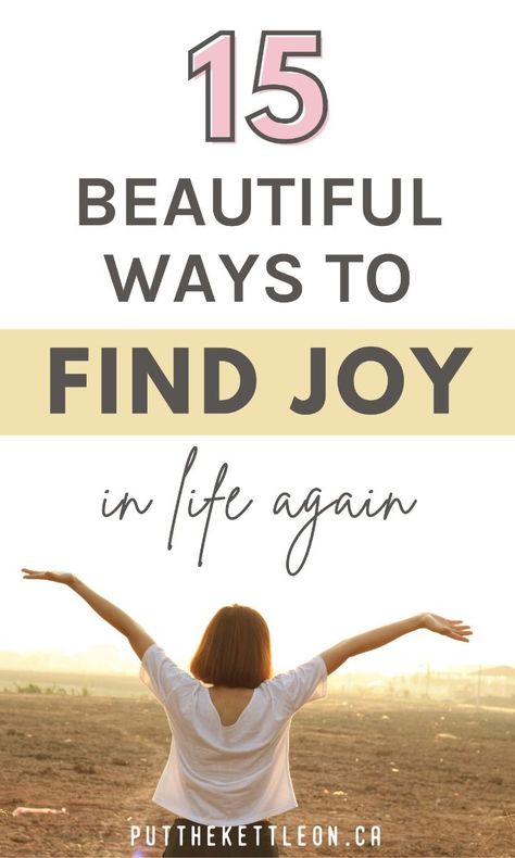 How to Find Joy in Life (15 Tips That Work) #quotes #inspiration #motivation #life #happiness #wellness #selfcare #growth #mindfulness https://www.theworldaccordingtome.org/1951925_10-small-things-to-do-to-find-joy-in-life-again/?how-to-find-joy-in-life-15-tips-that-work How To Find Joy In Life Again, Cultivating Joy, Life Reset, Living Simple, Living Simply, Embrace Imperfections, Gratitude Challenge, Journey Of Life, Find Happiness