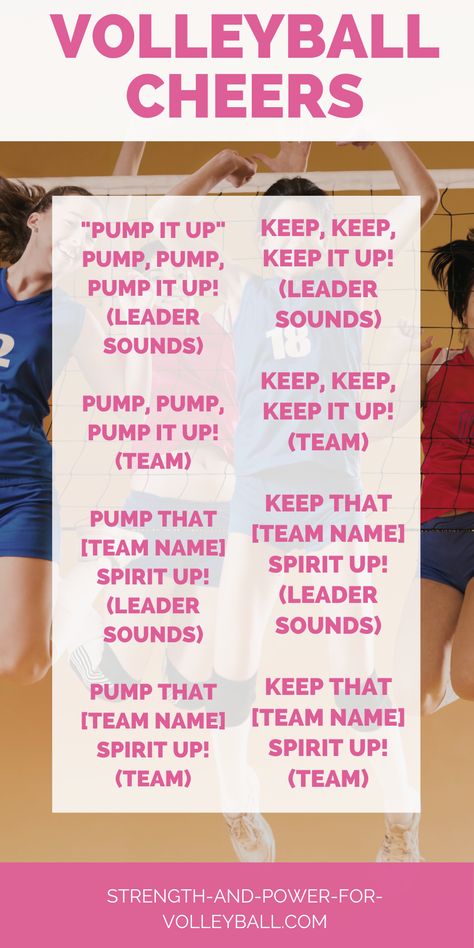 Are you looking to pump up your team with some inspiring volleyball chants? Whether you’re competing in a tournament or playing an intense game of pick-up, these volleyball sayings will have you ready to push through your toughest opponents. From creative chants that will get your teammates cheering to motivational phrases that will have you striving for the win, these volleyball quotes are sure to put your team in the spirit of victory. Cheers For Volleyball, Volleyball Cheers And Chants, Cheer Banner Ideas, Volleyball Chants, Volleyball Sayings, Cheers And Chants, Volleyball Cheers, Birdhouses Ideas, Carriage House Plans