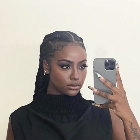 Justine Skye Cornrows, Justin Skye Braids, Justine Skye Braids, Justine Skye Wallpaper, Justine Skye Makeup, Justine Skye Ponytail, Box Dreads, Braided Cornrow Hairstyles, Box Braids Styling