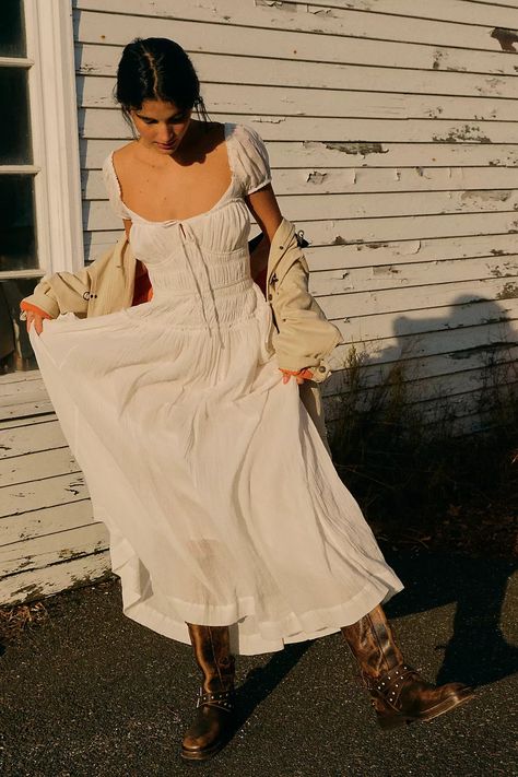 Feeling Bonita Midi | Free People Free People Aesthetic, Midi Dress White, Chic Maxi Dresses, Sporty Sneakers, Backless Maxi Dresses, French Chic, Take Two, Halter Maxi Dresses, White Dresses