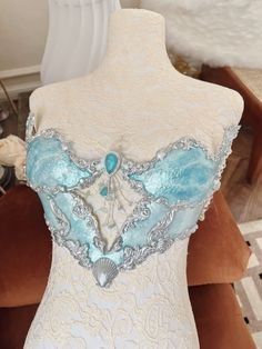 Corset Bra Top, Mermaid Corset, Resin Mermaid, Top Cosplay, Mermaid Aesthetic, Corset Bra, Dolce E Gabbana, Mermaid Fashion, Fantasy Clothing