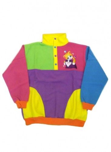 Lisa Frank Apparel. Lisa Frank Clothing, Queer Clothes, Png Outfits, Colorblock Sweatshirt, Music Festival Outfits, Color Block Sweatshirt, Lisa Frank, Polar Fleece, 90s Fashion