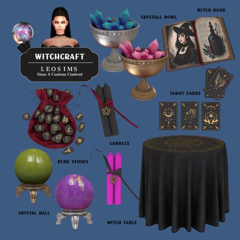 Sims 4 Witch House Layout, Sims Spellcaster Cc, The Sims 4 Cc Crystals, Ts4 Crystal Cc, Magical Sims 4 Cc, Sims 4 Charmed Cc, Sims 4 Cc Furniture Witchy, Sims 4 Psychic Cc, Sims 4 Cc Maxis Match Witchy