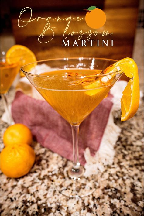 LivingLesh Orange Blossom Martini Summer Cocktails For A Crowd, Summer Cookout Ideas, Citrus Martini, Summer Party Drinks, Summer Girls Night, Summer Martinis, Cocktails For A Crowd, Orange Martini, Cookout Ideas