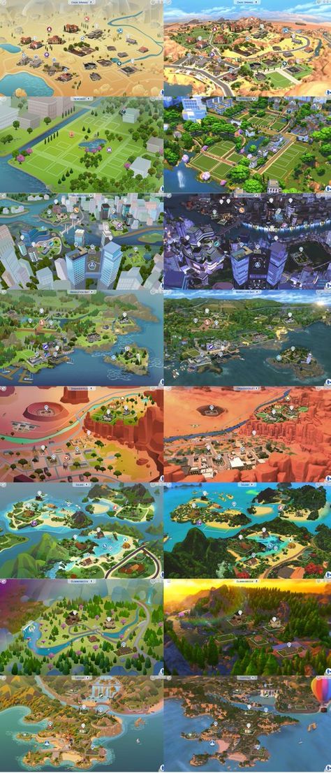 My Map, Sims 4 Game, The Sims4, Sims Mods, Sims 4 Cc, Sims Cc, I Am Game, City Map, Bird Bath