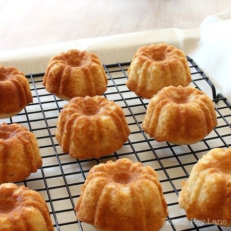 Mini Rum Cakes, Mini Bunt Cake, Bunt Cake Recipe, Rum Cakes, Mini Bundt Cakes Recipes, Gingerbread Cake Recipe, Rum Cake Recipe, Gourmet Cakes, Cream Cheese Pound Cake