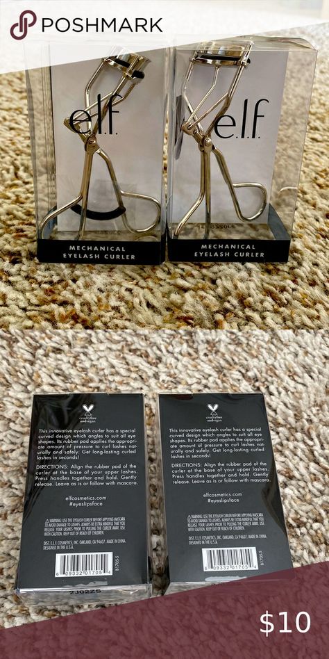 E.l.f mechanical eyelash curler 2 pack Eyelash Curlers, Curl Lashes, Curve Design, Eyelash Curler, Eye Shapes, All About Eyes, 2 Pack, Eyelashes, Elf