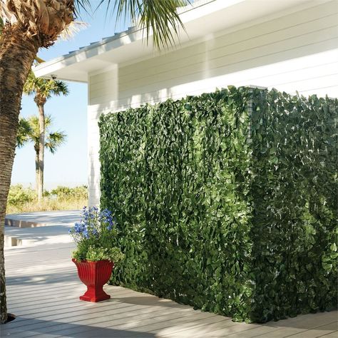 Amazon.com : Brylanehome Low Faux Greenery Privacy Screen (Green, 0) : Patio, Lawn & Garden Decorative Garden Fencing, Arch Trellis, Green Fence, Patio Privacy, Outdoor Deck Furniture, Backyard Privacy, Privacy Walls, Privacy Screen Outdoor, Outdoor Privacy