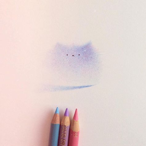 Cute Art Drawings, Color Pencil Illustration, 강아지 그림, Pretty Drawings, Cute Doodles Drawings, Book Art Diy, Cute Doodle Art, Realism Art, Color Pencil Art