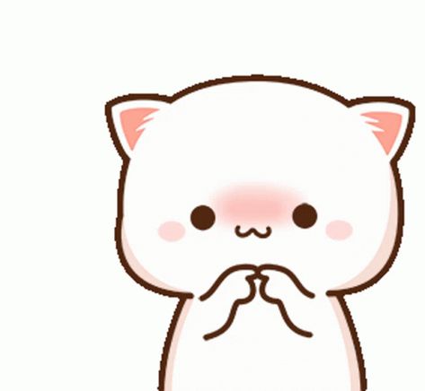 Peach Emm GIF - Peach Emm Shy - Discover & Share GIFs Mochi Mochi Peach Cat Gif, Mochi Peach Cat Gif, Mochi Cat Gif, Mochi Cute, Pixel Kawaii, Mochi Cat, Peach Cat, Chat Kawaii, Chibi Cat