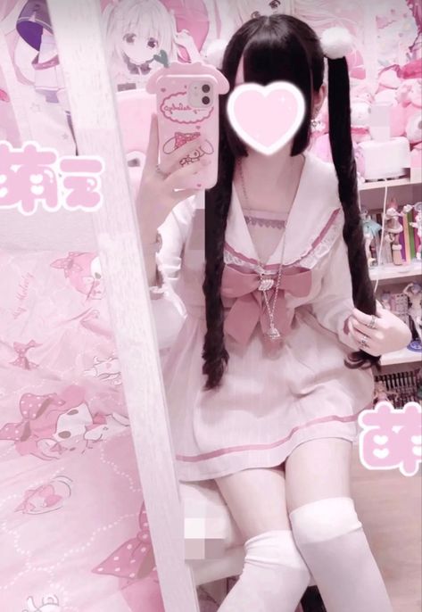 Menhera Fashion, Kawaii Pastel Goth, Kei Fashion, Bad Gal, Pink Girly Things, J Fashion, Harajuku Fashion, Dark Fashion, Big Hair