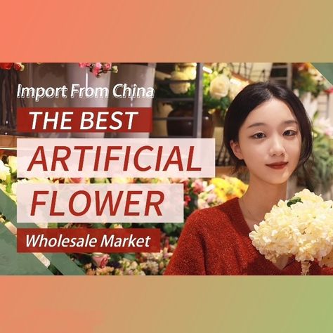 Want to import artificial flowers from the largest wholesale market in China? This video just for helping you. Don't miss it and get some details about the artificial flowers wholesale market. To learn more, click on the picture, watch our video and subscribe to our YouTube channel. #artificial #flower #wholesale #market #yiwu #china #cheap #plants #sourcing #company #factory #suppliers #decor #decoration #flowers #fancy #businessstartup #startup Flower Warehouse, Cheap Plants, Flower Factory, Decor Market, Decoration Flowers, Flower Business, Import From China, Buy Flowers, Wholesale Flowers