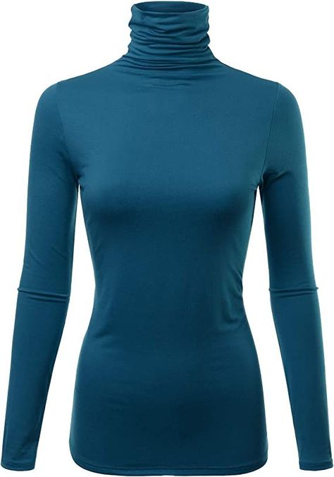 Turtleneck T Shirt, Fitted Turtleneck, Wool Shirt, Blouse Sleeveless, Lovely Tops, Womens Turtleneck, Turtleneck Top, Top Sweater, Sweater Brands