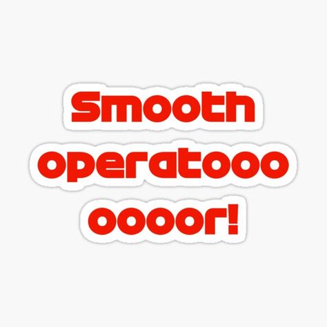 Smooth Operator Carlos, Phone Cover Stickers, Racing Stickers, Song Lyric Quotes, Smooth Operator, Aesthetic Stickers, Print Stickers, Fast Cars, Car Stickers