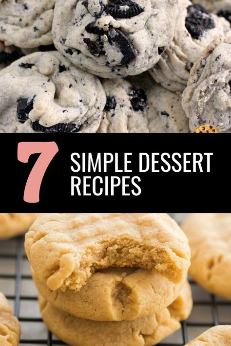 Looking for easy dessert recipes that are quick, convenient, and delicious? Whether you're catering to a crowd or just whipping up a treat for one, we've got you covered! Explore a variety of options such as no-bake desserts, healthy choices, and kid-friendly sweets. With just 3 ingredients or less, these recipes make it simple to satisfy your sweet tooth anytime. Try out these effortless dessert ideas today! Quick And Easy Shareable Desserts, Deserts Recipes Without Chocolate, Dessert Recipes No Butter, Dessert Recipes No Chocolate, Easiest Desserts, Low Ingredient Desserts, Easy Shareable Desserts, Simple Dessert Recipes 3 Ingredients, Few Ingredient Dessert