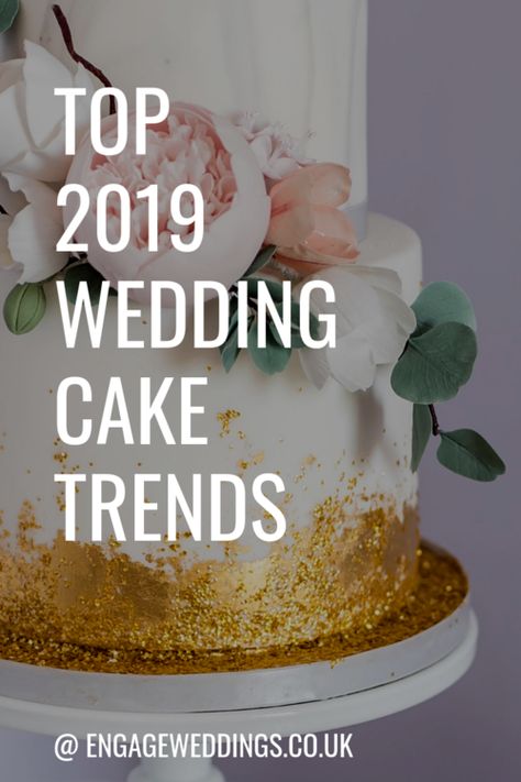 2019 wedding cake trends that you need to know about! Cake Trends For 2023, Belle Cake, Wedding Cake Trends, Country Wedding Cakes, Wedding Cake Tops, Dj Wedding, St Augustine Wedding, Jacksonville Wedding, Wedding Cakes With Cupcakes