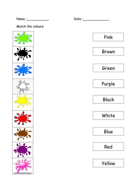 Writing Colors Worksheet, Colours Worksheet For Kids, Colour Activities Preschool, Opposites Worksheet, Preschool Color Activities, Color Worksheets For Preschool, Simple Past Tense, Kindergarten Reading Worksheets, Spelling Worksheets