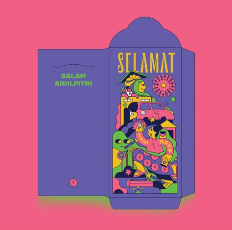 Hari Raya Illustrations on Behance Duit Raya Aesthetic, Amplop Lebaran Aesthetic, Arabic Illustration, Raya Design, Eid Fitr, Calendar Graphic, Eid Envelopes, Selamat Hari Raya Idul Fitri, Graphic Design Cv