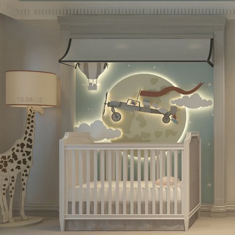 Kids Themed Bedrooms, Baby Boy Room Aesthetic, Baby Boy Nursery Aesthetic, Neutral Boy Nursery Ideas, Nursery Ideas Boy Themes, Nursery Room Inspiration Boy, Newborn Baby Room Ideas, Luxury Nursery Room, Baby Boy Bedroom Ideas Nurseries