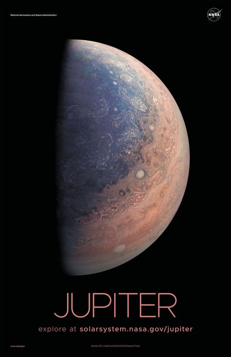 ♃ JUPITER ♃ - the fifth planet from our Sun is, by far, the largest planet in the Solar System – more than twice as massive as all the other planets combined. Explore Jupiter in depth at Nasa Jupiter, Nasa Planets, Nasa Solar System, Tata Surya, Jupiter Planet, Space Solar System, Solar System Poster, Pic Pic, Nasa Earth