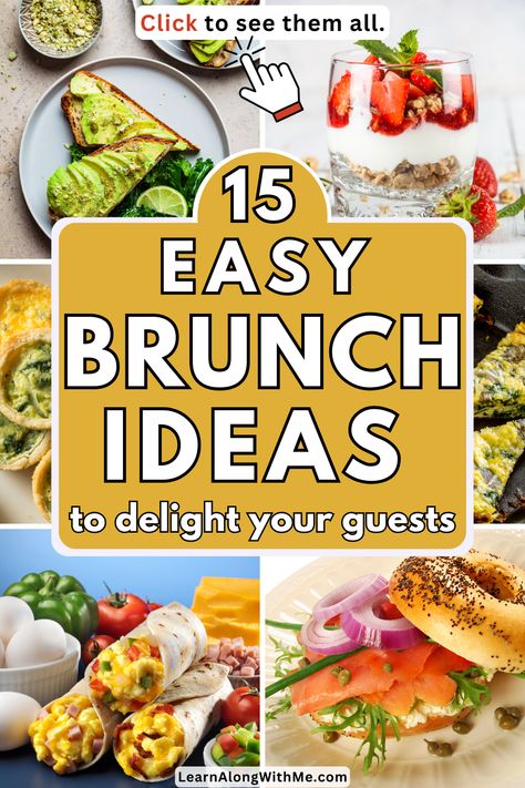 If you're having a brunch for your family, friends or guests, you can make it easy on yourself by checking out these easy brunch ideas. Brunch Ideas Family, Brunch For One, Paleo Chia Seed Pudding, Brunch Menu Ideas Easy, Brunch Layout Ideas, Easy Brunch Appetizers, Brunch Ideas Food, Easy Brunch Ideas, Brunch Ideas For A Crowd