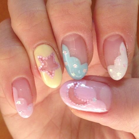 Her Nails, Really Cute Nails, Pretty Gel Nails, Cute Gel Nails, Soft Nails, Kawaii Nails, Cute Nail Art, Dream Nails, Cute Nail Designs