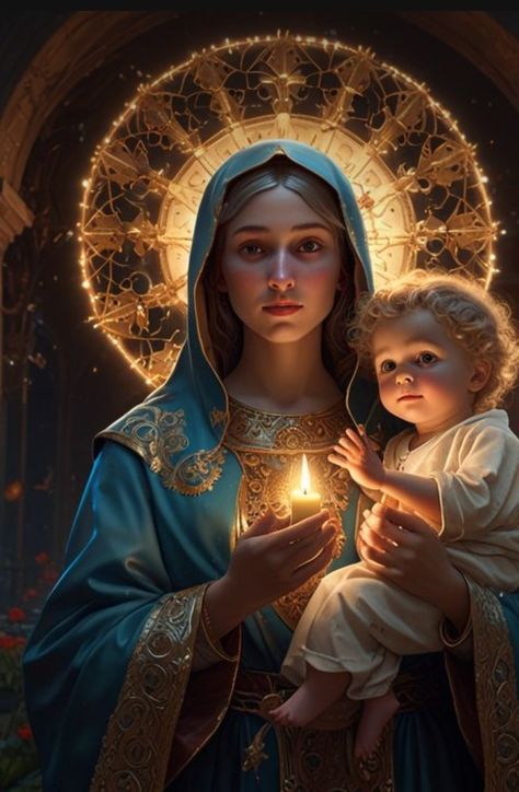 Carlos Uribe Mary Jesus Mother, Mother Of Christ, Mother Mary Pictures, Blessed Mother Statue, St Joseph Catholic, Jesus Mother, Virgin Mary Art, Mother Mary Images, Jesus Christ Quotes