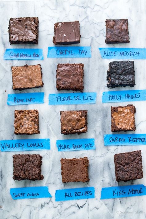 The Great Brownie Challenge • Southern Shelle Cornbread Southern, Cake Like Brownies, Brownies From Scratch, Cocoa Brownies, Best Brownie Recipe, Three Day Weekend, Chocolate Fudge Brownies, Chocolate Cream Cheese, No Bake Brownies