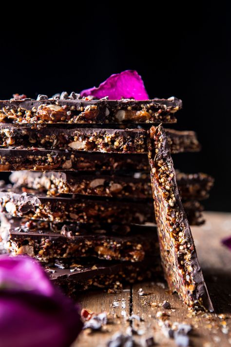 Chocolate Quinoa, Homemade Chocolate Bars, Simply Quinoa, Slow Cooker Desserts, Half Baked Harvest, Chocolate Bark, Quinoa Recipes, Chocolate Bars, Granola Bars