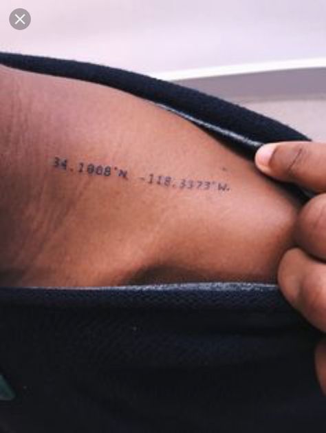 Infinity Tattoo On Wrist, Font Tato, Coordinates Tattoo, Tatuagem Masculina Pequena, Tattoo Placements, Small Shoulder Tattoos, Petit Tattoo, Inspiration Tattoos, Text Tattoo