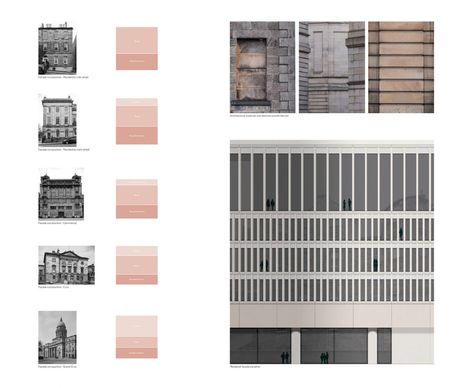 Facade Studies Architecture, Architecture Facade Diagram, David Chipperfield Facade, Facade Study Architecture, Facade Composition, David Chipperfield Architecture, Facade Pattern Architecture, Chipperfield Architecture, Site Context