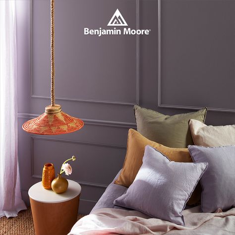 A purple paint color that can rival a neutral? You better believe it! Check out the moody allure of Benjamin Moore's Hazy Lilac 2116-40, then head to our store for a sample of this gorgeous Color Trends 2024 hue. #benjaminmoore #colortrends2024 #colortrends #colorinspiration #colorinspo #homedecor #interiordesign #montgomerynj #princetonnj #skillmannj #rockyhillnj #bellemeadnj #hopewellnj #hillsboroughnj #shoplocal #shoplocalnj #hardwarestore #paintstore Sage Green Kitchen Colour Scheme, Hazy Lilac, Purple Paint Color, Office Color Palette, Indoor Paint Colors, Color Trends 2024, Wall Color Schemes, Purple Paint Colors, Indoor Paint