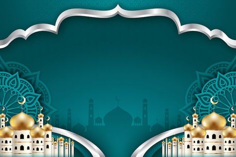 Vector islamic background | Premium Vector #Freepik #vector #islamic-decoration #arabic #islamic-abstract #islamic-wallpaper Hadith Background, Islamic Background Landscape, Islamic Thumbnail, Background Islamic Design, Islamic Design Graphic, Background Al Qur'an, Mosque Pattern, Mosque Background, Islamic Background Vector