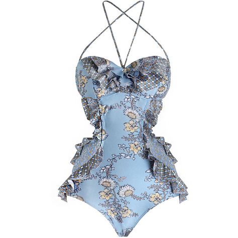 ZIMMERMANN Caravan Frill Bandeau 1 Pc Swimsuit ($165) ❤ liked on Polyvore featuring swimwear, one-piece swimsuits, swim, zimmermann, 1 piece bathing suits, floral one piece swimsuit, swim suits, floral swimsuit and bandeau one piece bathing suits Swimsuits Floral, Swimsuit Floral, One Piece Bathing Suits, Swimsuit Blue, Blue One Piece Swimsuit, Swimsuits Bikinis, Bandeau One Piece Swimsuit, Blue One Piece, Floral One Piece Swimsuit