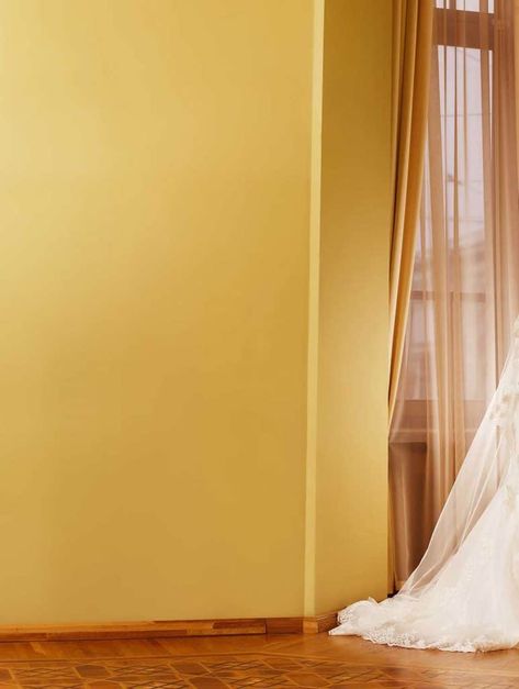 What Curtains Go With Yellow Walls? [Inc. 16 Photo Examples] Curtains For Yellow Walls, Curtains Yellow Walls, Pale Yellow Walls, Light Yellow Walls, Yellow Bedroom Walls, Tan Curtains, Yellow Accent Walls, The Color Yellow, Loft Bedroom