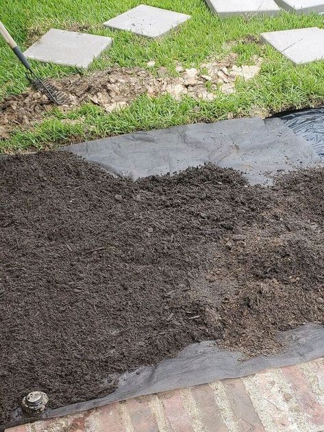 After we extended our patio in 2017 we realized that we had everything EXCEPT a {semi-}permanent home for the grill.We didn't want a patio that spanned the length of our home or anything that couldn't be changed later if we wanted to.In our previous home we extended our patio with pavers & let the grass grow in between for an English garden look & feel. We decided to use a similar technique to create this grill landing pad. Start with a plan.      First I mapped out the space. Using the… Grill On Grass Ideas, Grill Paver Pad, Grill Landing Pad, Patio With Pavers, Backyard Pavers, Backyard Grilling Area, Iron Trellis, Garden Rake, Gravel Patio