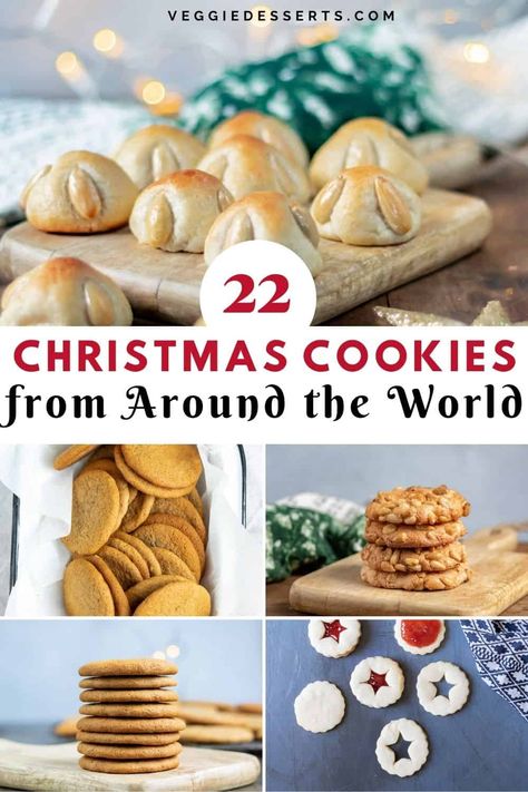 Cookies From Around The World, Veggie Desserts, Christmas Cookies Recipes, German Christmas Cookies, Desserts Around The World, Christmas Cookie Recipes Holiday, Traditional Christmas Cookies, French Cookies, Recipes From Around The World