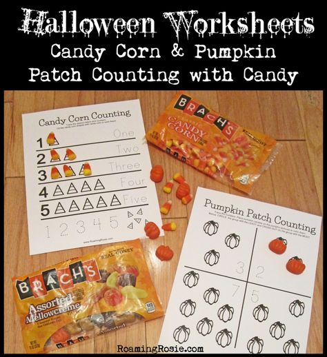 Candy Corn and Pumpkins Free Printable Halloween Worksheets 1 Candy Corn Activities, Candy Corn Counting, Corn Activities, Prek Halloween, Autumn Preschool, Seasons Worksheets, Thanksgiving Lessons, Free Printable Halloween, Pumpkin Activities