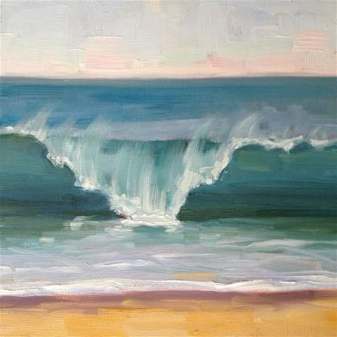 Crashing Waves Painting, Painted Waves, Wave Paintings, Painting Waves, Beach Paintings, Seascape Art, Soyut Sanat Tabloları, Wave Painting, Sea Painting