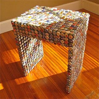 Bottle Cap Furniture Diy Sculpture, Beer Crafts, Camping Bar, Recycle Crafts Diy, Cap Art, Bottle Cap Art, Events Design, Bottle Cap Crafts, Crafty Creations