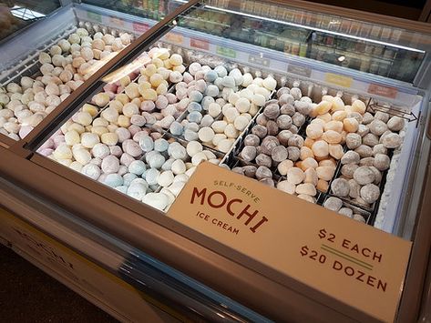 Whole Foods Market’s Self-serve Mochi Bar Mochi Shop, Japan Recipe, Thai Ice Cream, Vendor Table, Sell Ideas, Cake And Dessert, Aesthetic Foods, Tuk Tuk, Fav Food