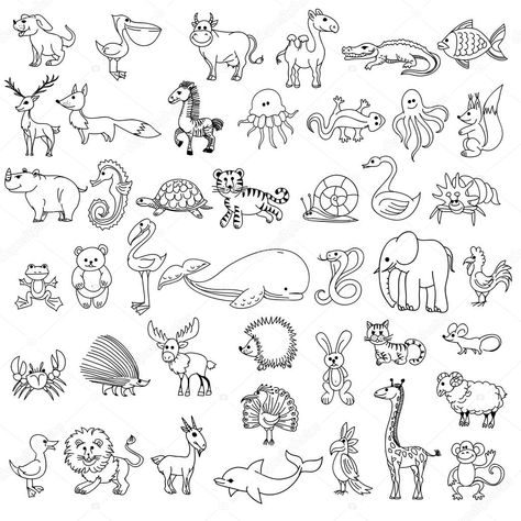 Doodle Animals, Intarsia Wood Patterns, Wood Burning Patterns Stencil, Free Doodles, Animal Doodles, Childrens Drawings, Wood Burning Patterns, Animal Activities, Pencil Art Drawings