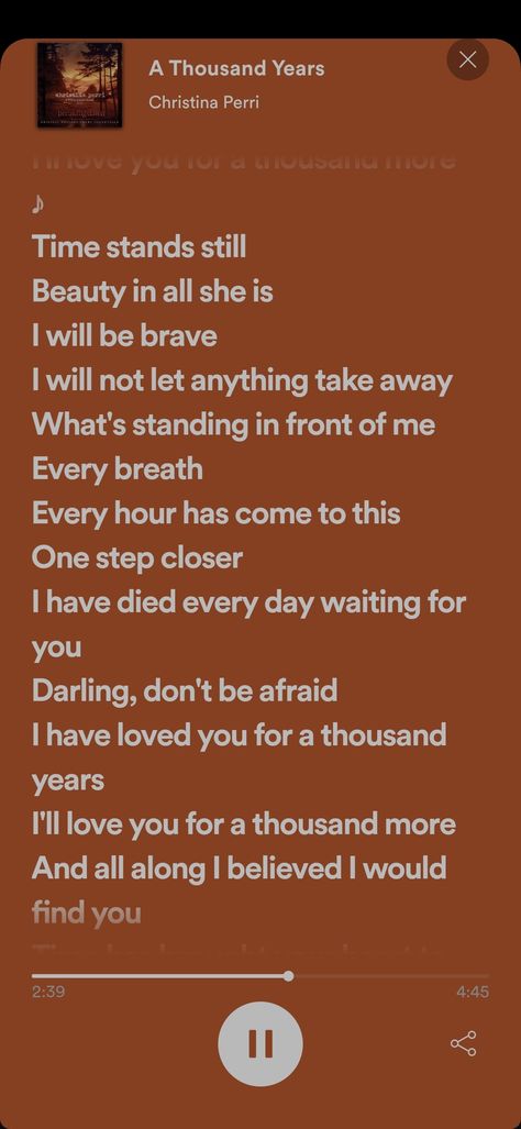 #Mywork A Thousand Years Song Cover, I Have Loved You For A Thousand Years, Love You For A Thousand Years, I Love You For A Thousand Years Song, I Have Lived A Thousand Lives Quotes, Thousand Years Twilight, A Thousand Years Song, Thousand Years Song, A Thousand Years Lyrics