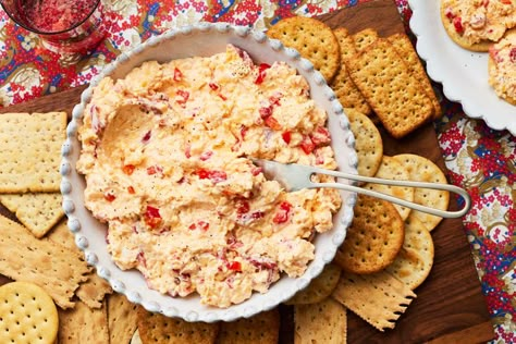 Rosalynn Carter's Pimiento Cheese Is A Treasured Recipe For A Reason Pimento Cheese Dip, Pimento Cheese Spread, Pimento Cheese Recipes, Pimiento Cheese, Breakfast Party Foods, Southern Living Recipes, Awesome Appetizers, Easy Dinner Casseroles, Apps And Snacks